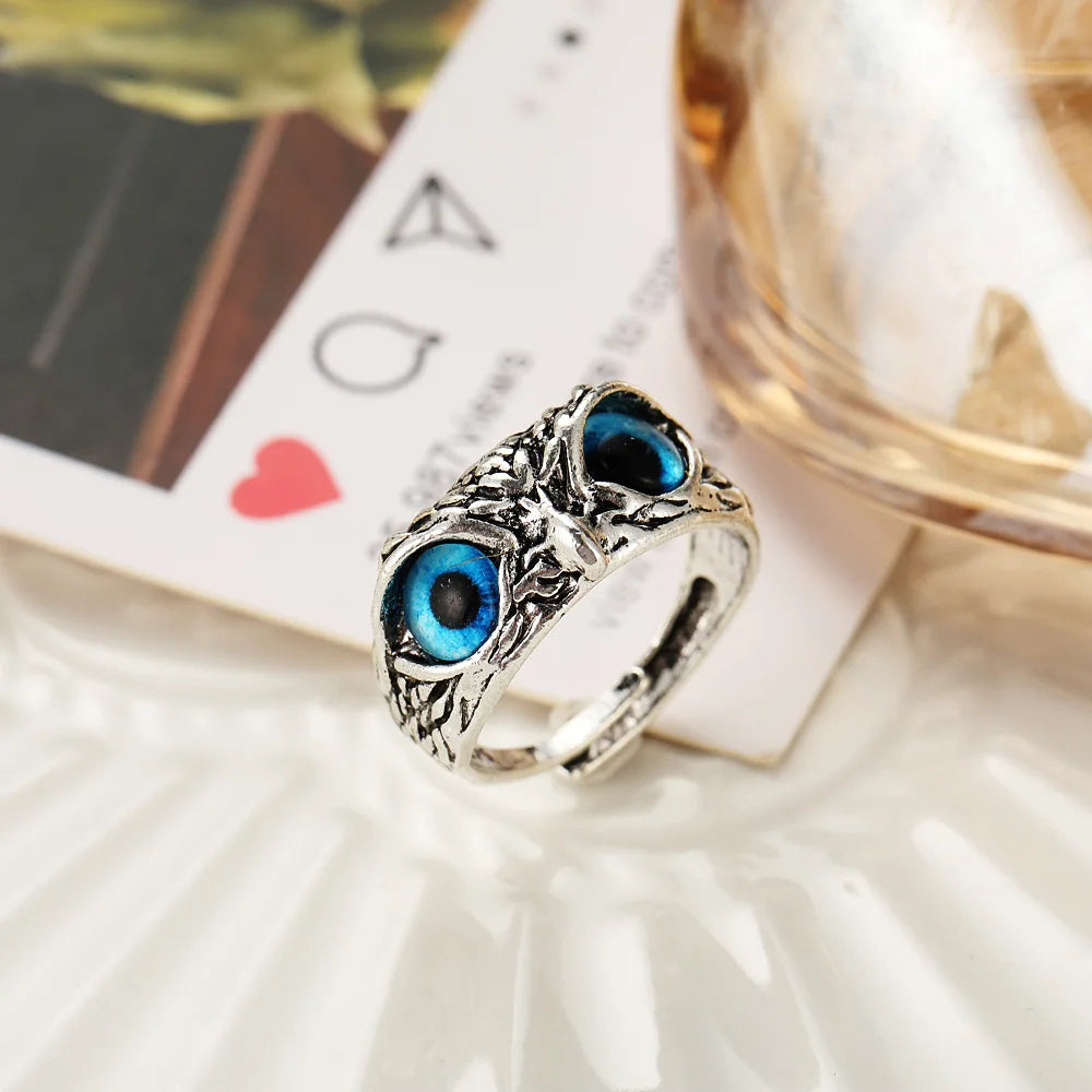 Antique Owl Creature Dark Ring