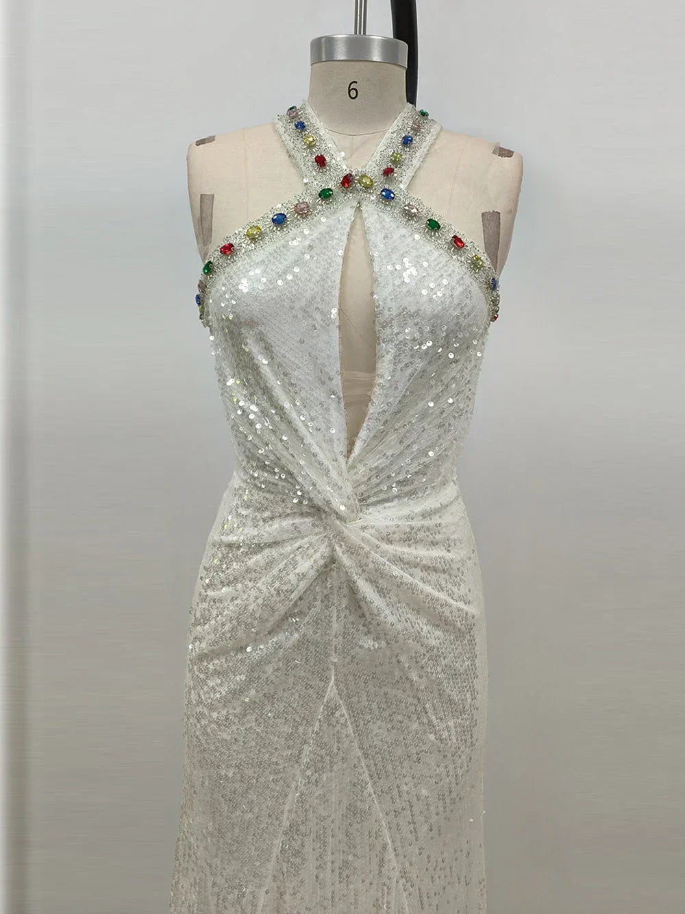 Sequin Long Sleeve Bodycon Mini Dress - View 10