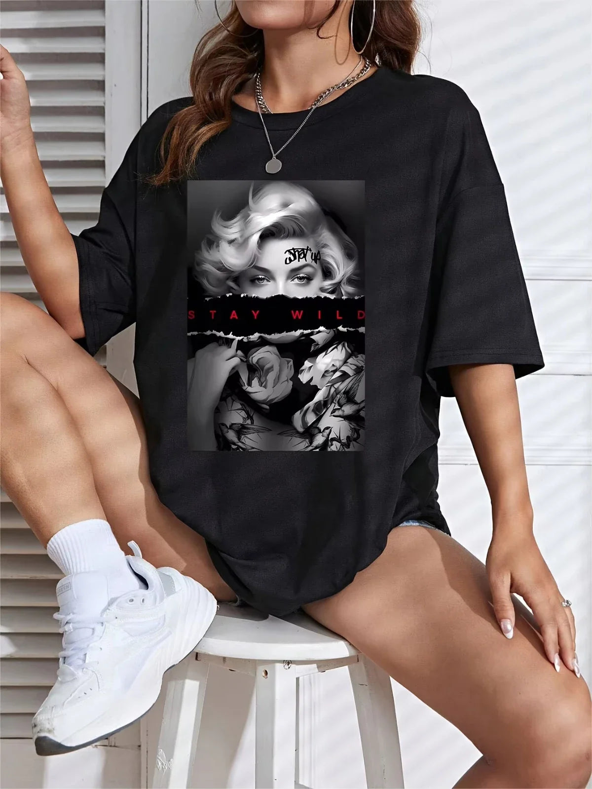 Geometric Vintage Casual T-shirt