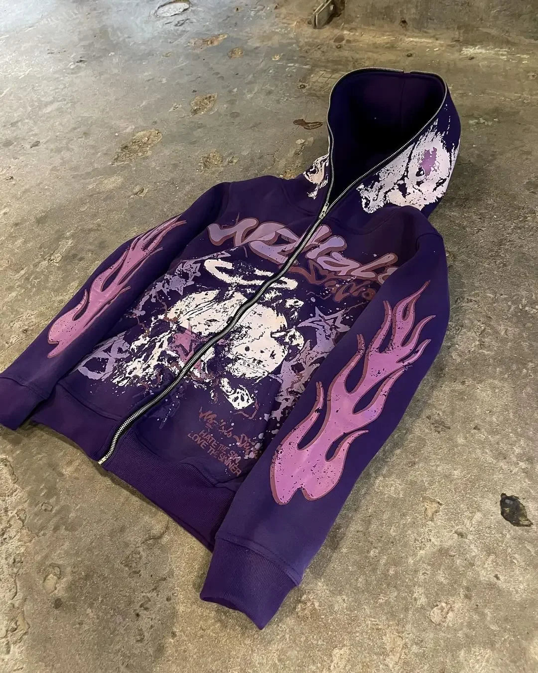 Dark Blaze Sleeve Zip Hoodie