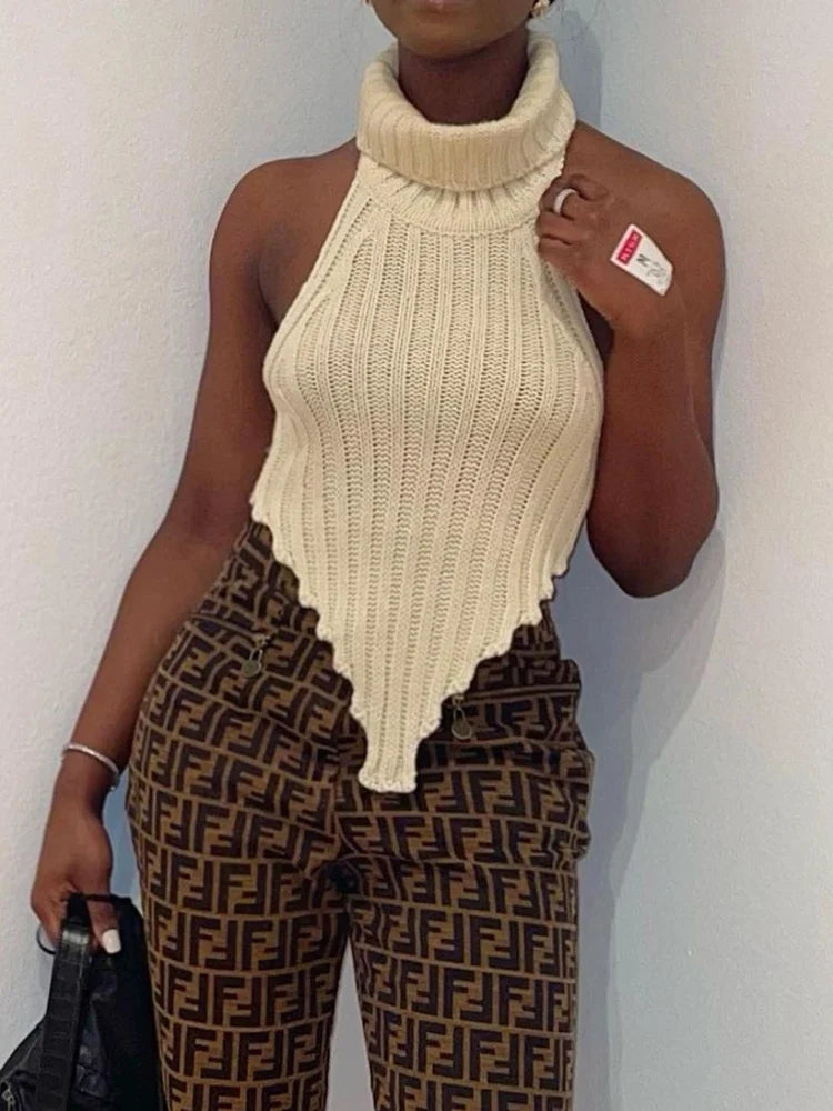 Ruffled Sheer Knit Top