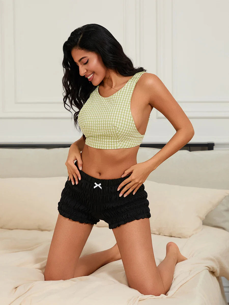 Frilly Gathered Bloomer Short