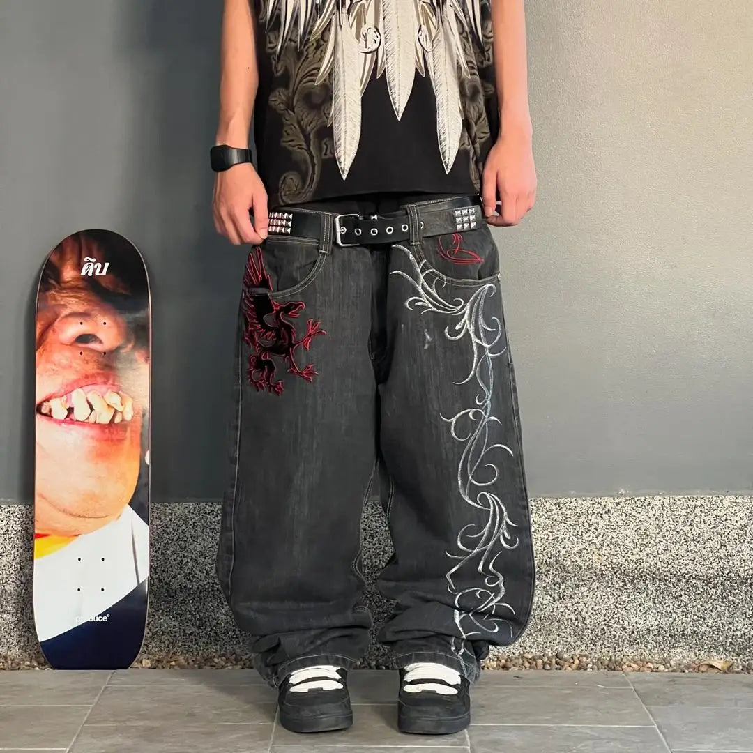 Harajuku Mysterious Baggy Denim Pant