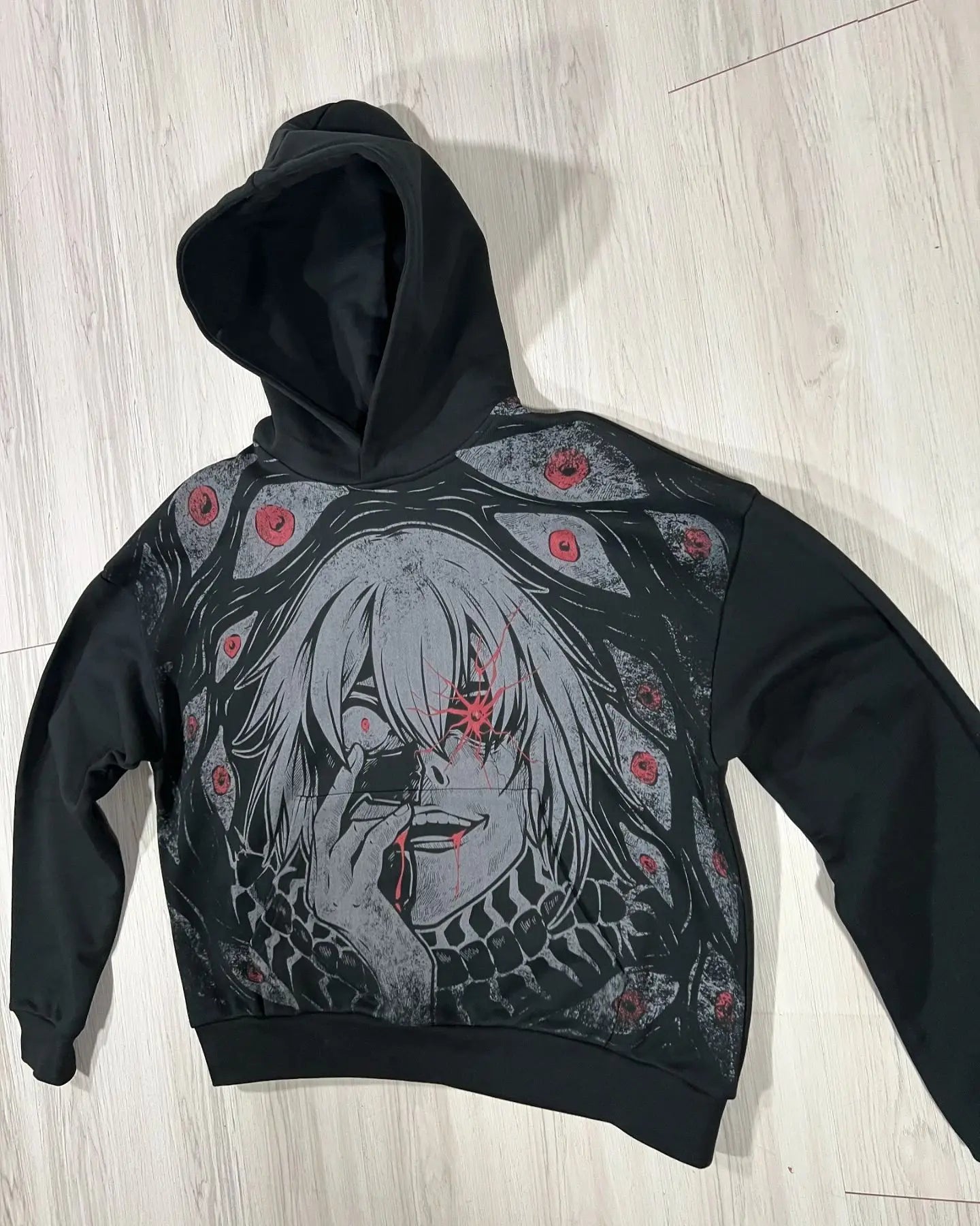 Y2K Mysterious Cartoon Zipper Hoodie