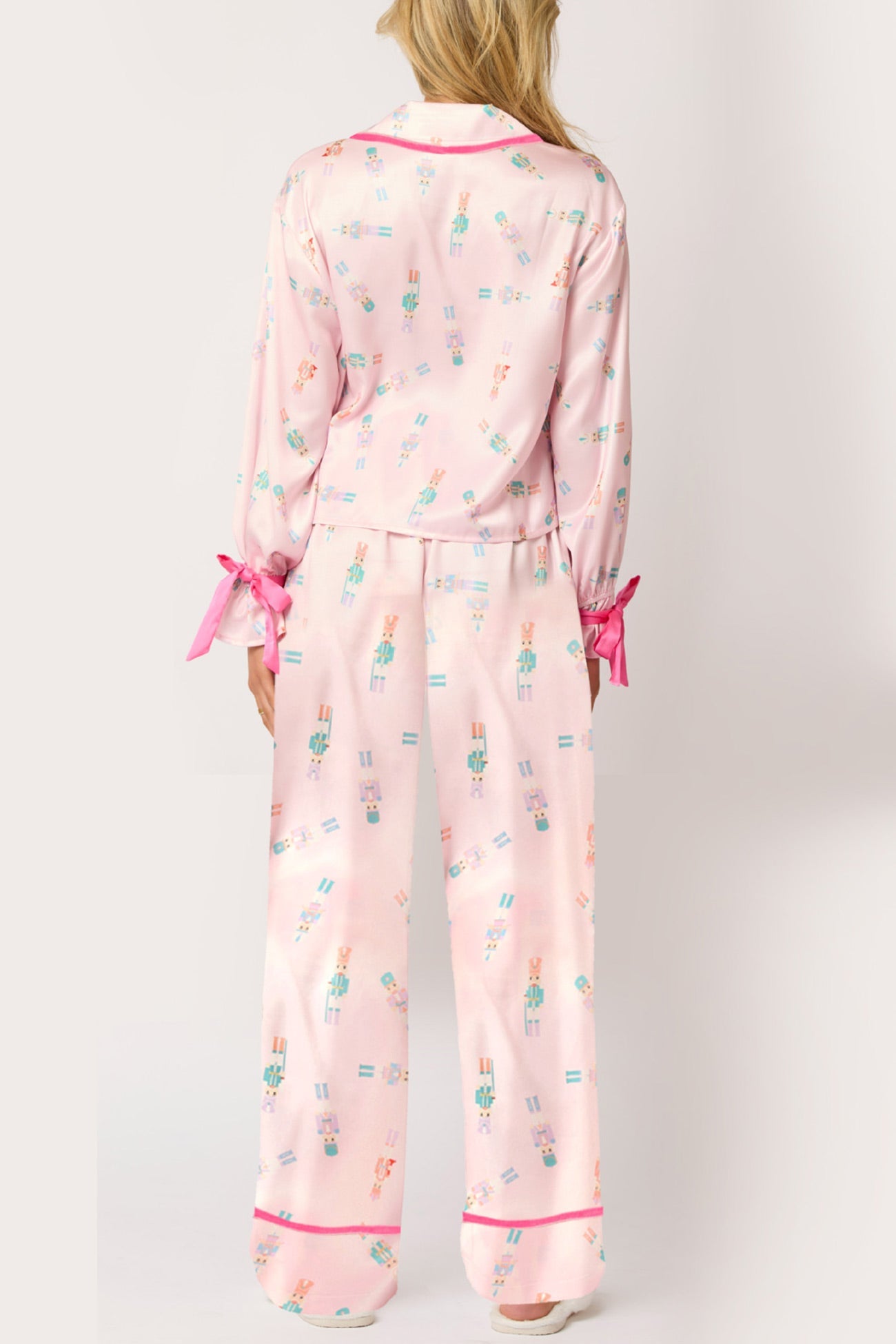 Santa Bow Long Pants Two-piece Loungewear