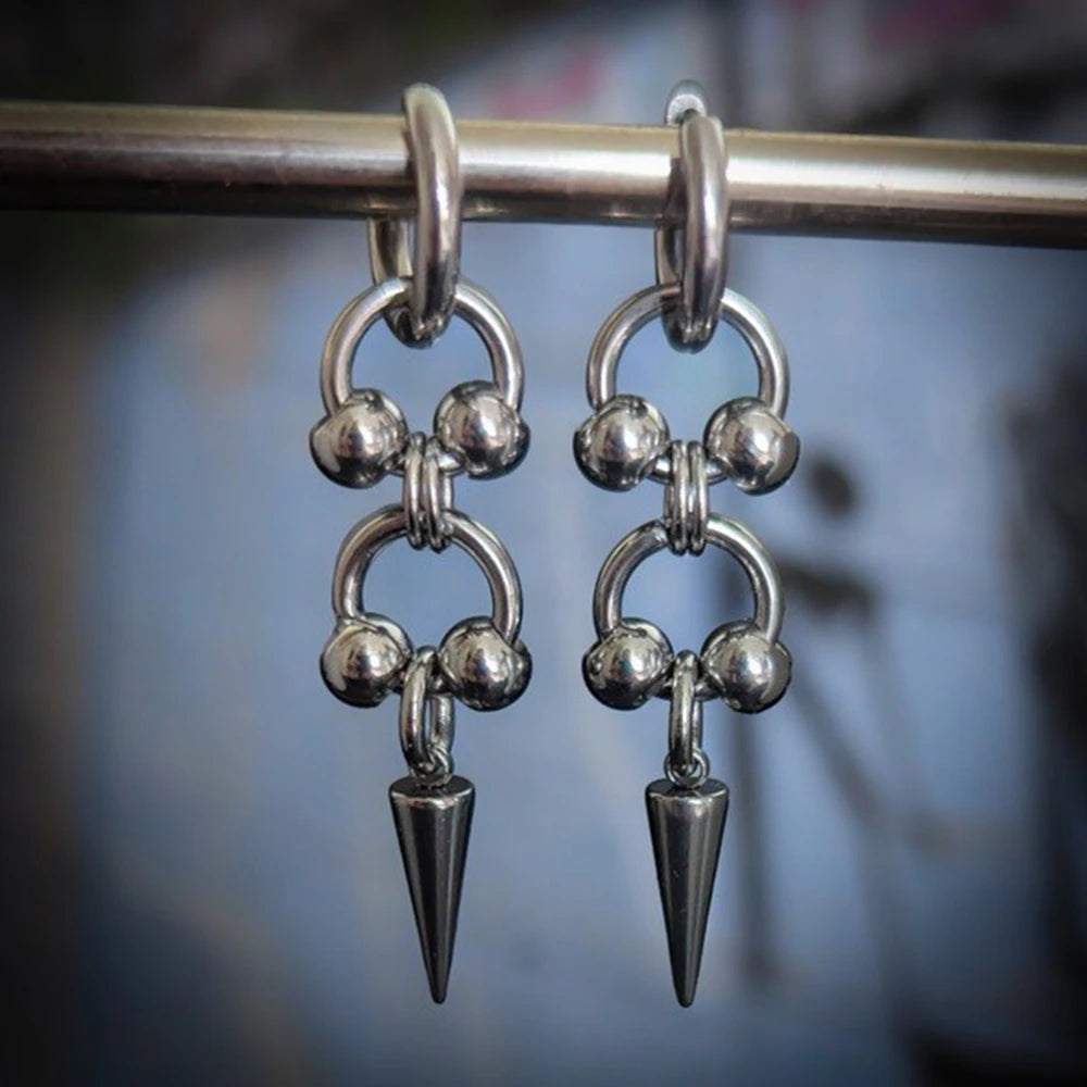 Shiny Saturn 316L Stainless Steel Stud Earring