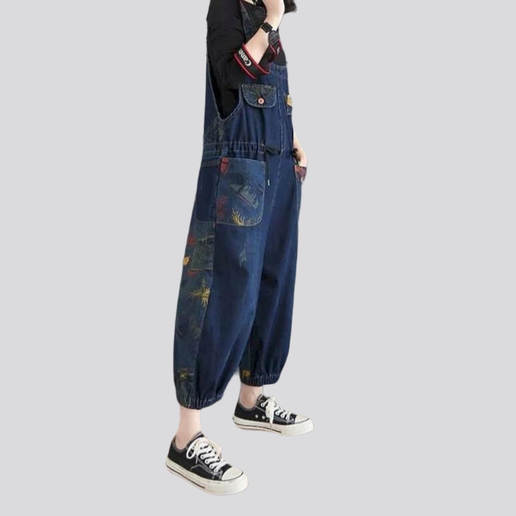 Y2k baggy women's jeans jumpsuit - Fashionpara