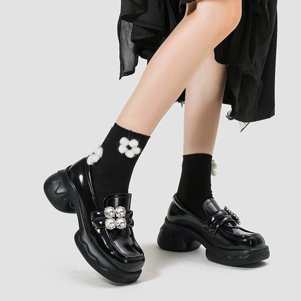 Chunky Leather Elevated Informal Sneaker - Fashionpara