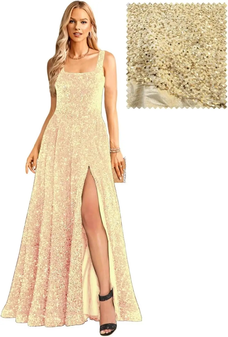 Elegant A-Line Long Sleeve Prom Dress with Pockets 2026