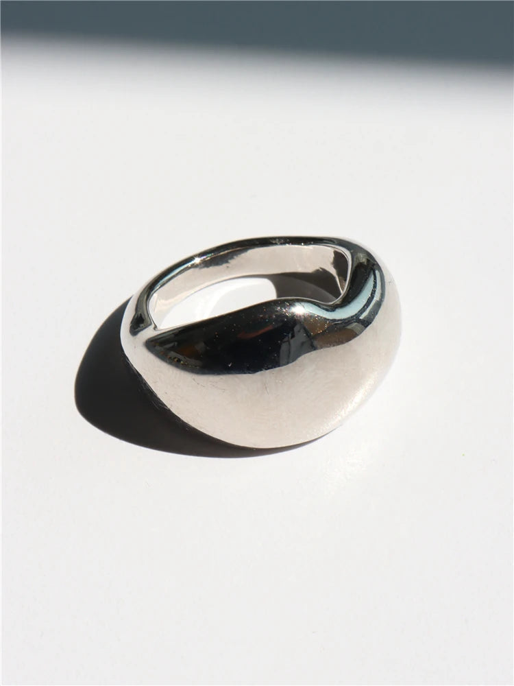 Geometric Gothic Titanium Strong Ring