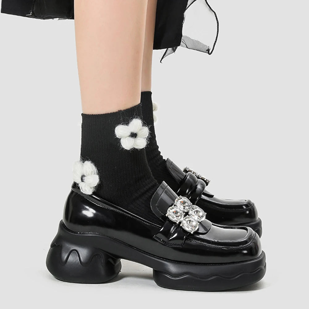 Chunky Leather Elevated Informal Sneaker - Fashionpara