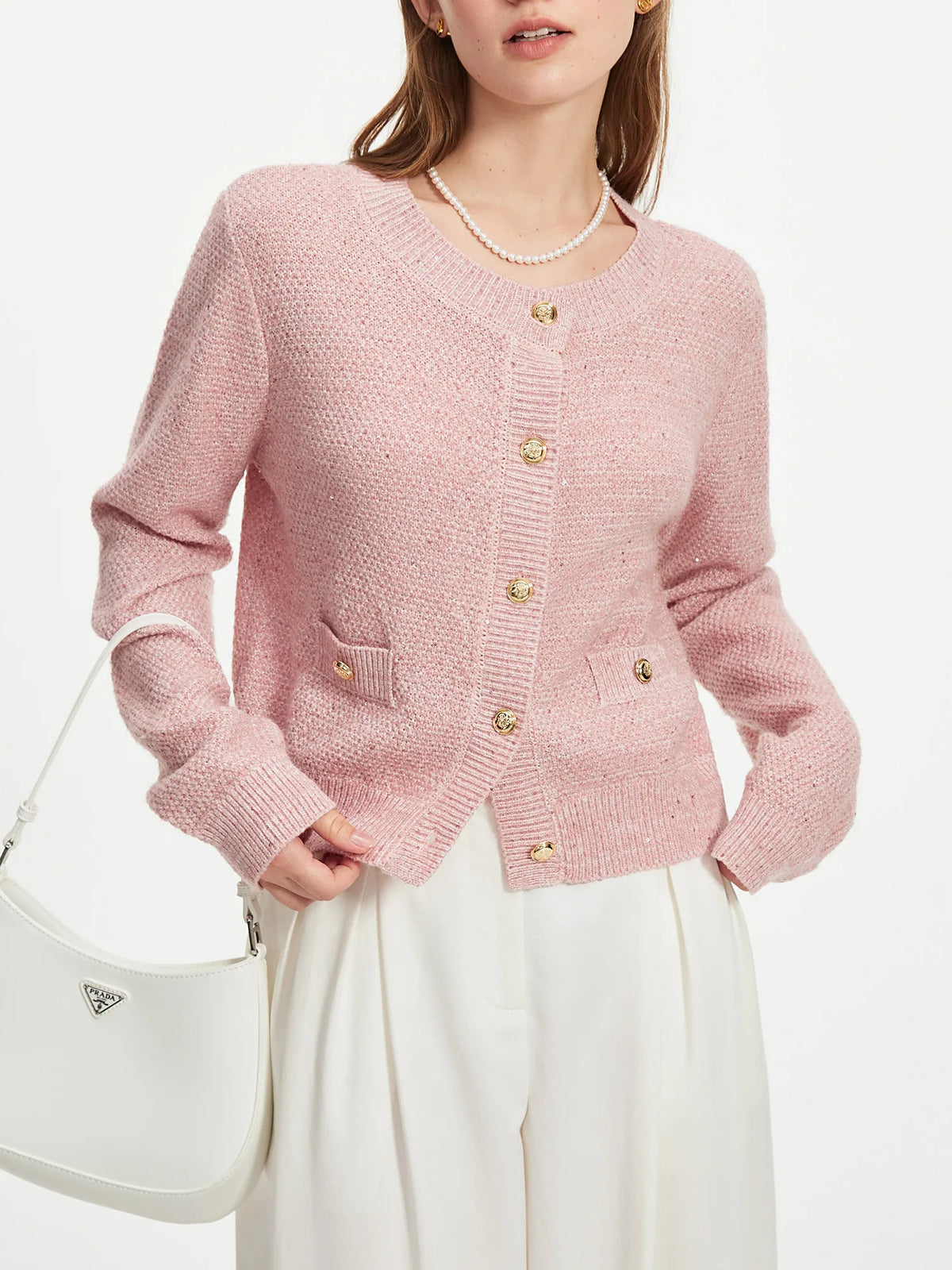 Round Neck Casual Knit Autumn Cardigan