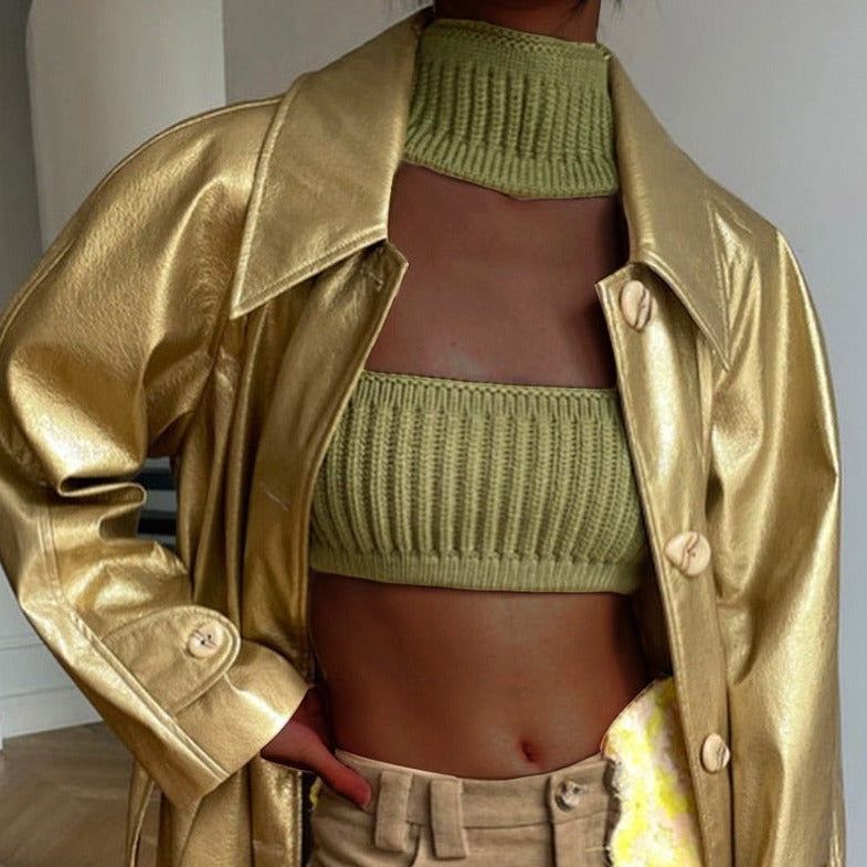 Berlin Knitted Cashmere Tank Top - Fashionpara