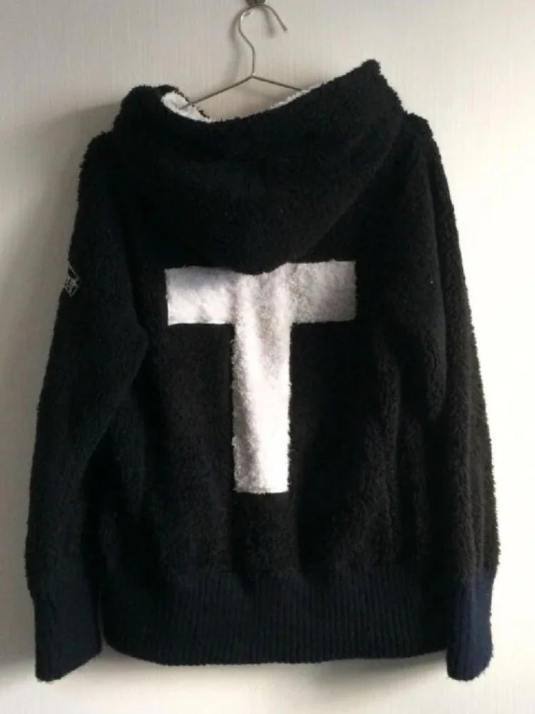 Dark Cross Skull Zipper Hoodie