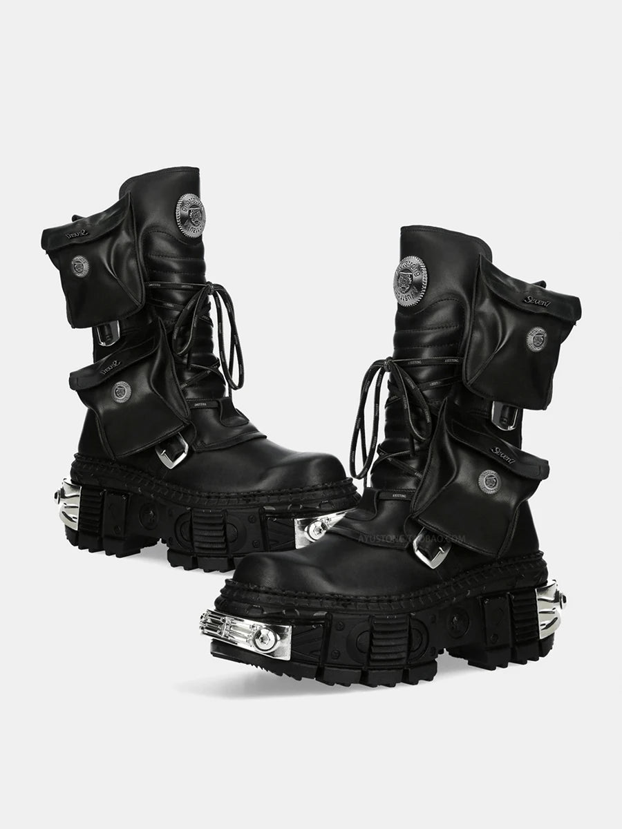 Fresh Punk Platform Gothic Lace Up Boot