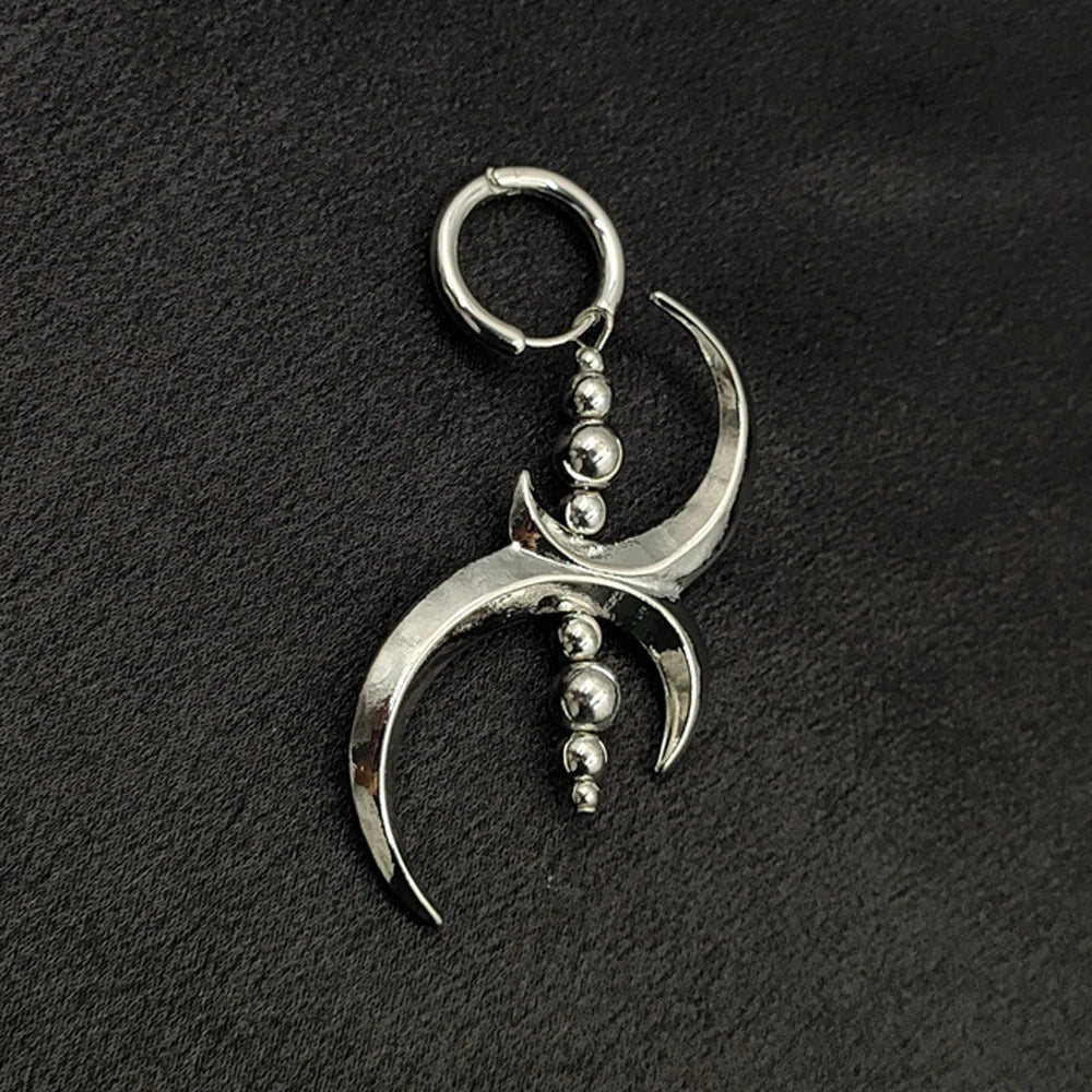 Antique Futuristic Geometric Clasp Earring