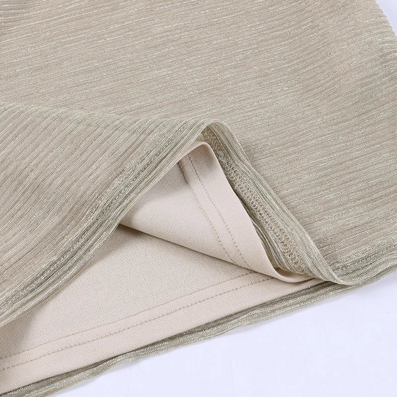 Strapless Cutout Ring-Detail Wrap Set