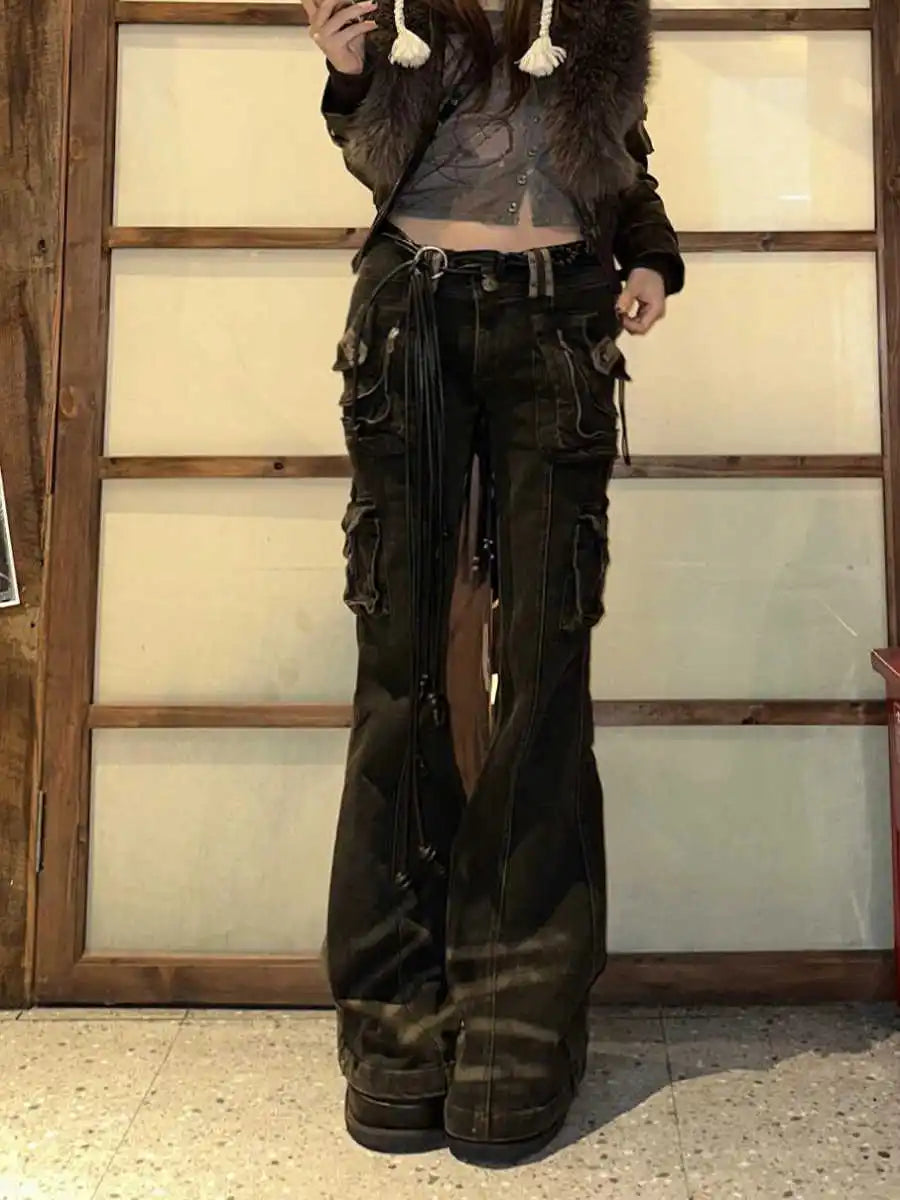 Korean Mysterious Grunge Cargo Pant