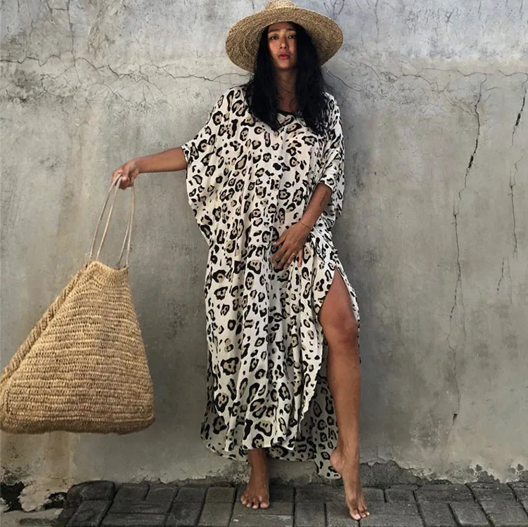 Women Swimsuit Kaftan Tunic Beach Cover Up