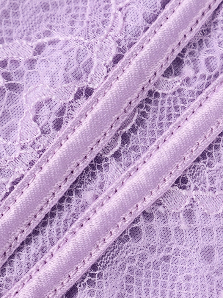 Lillian Lace Corset Long Sleeve Top - Fashionpara