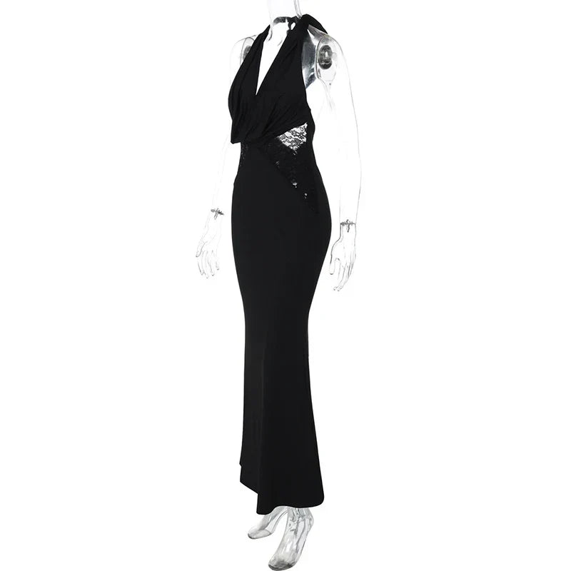 Satin Wrap V-Neck Long Sleeve Midi Dress - View 3
