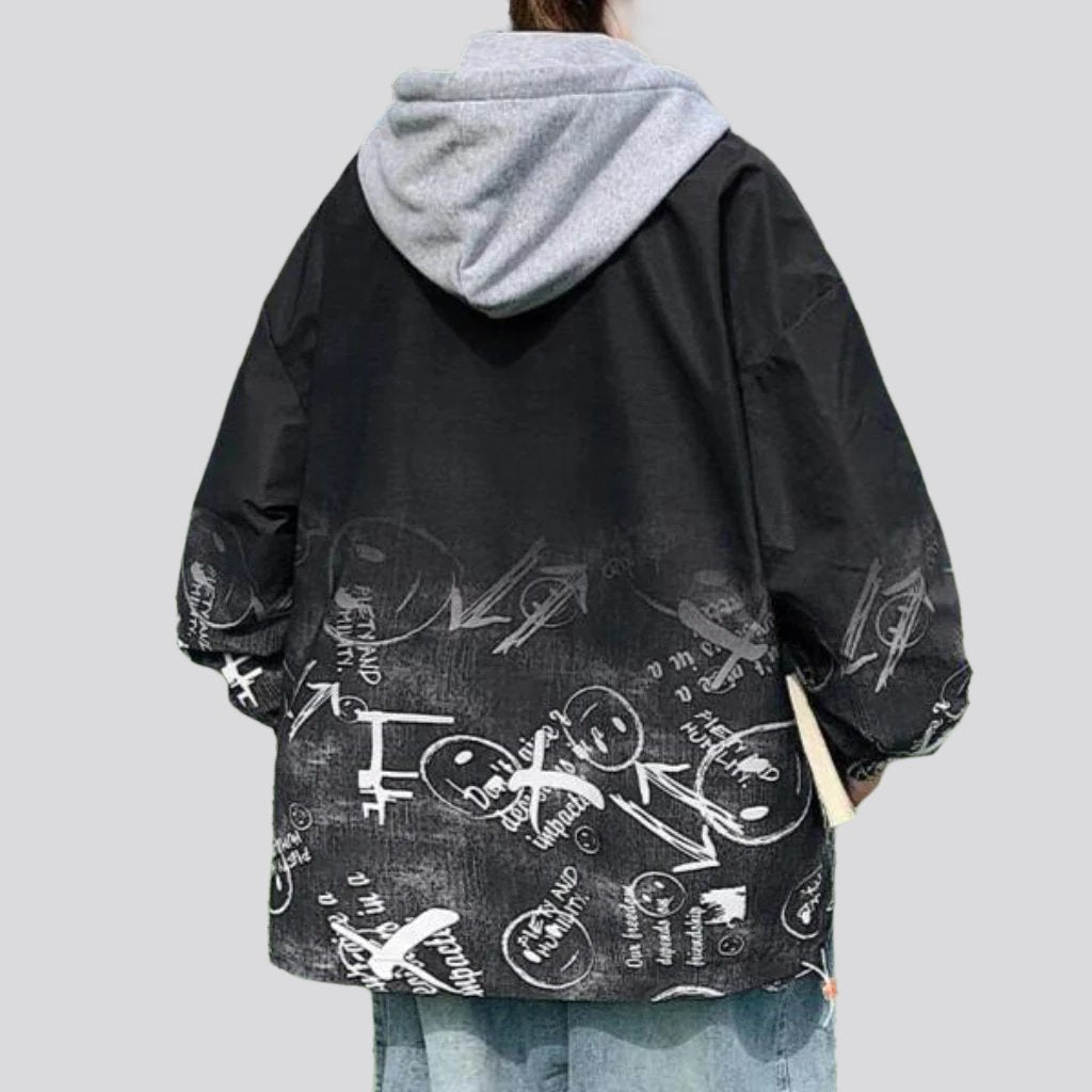Y2k oversized denim jacket for men 8