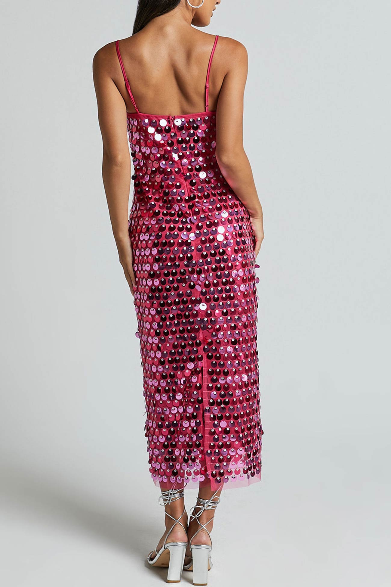 Sequins Pack Hip Cami Dress - Fashionpara