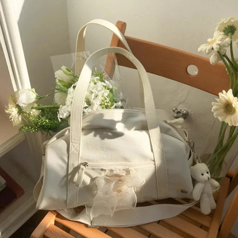 Nylon Sewing Thread Crossbody Shoulder Bag