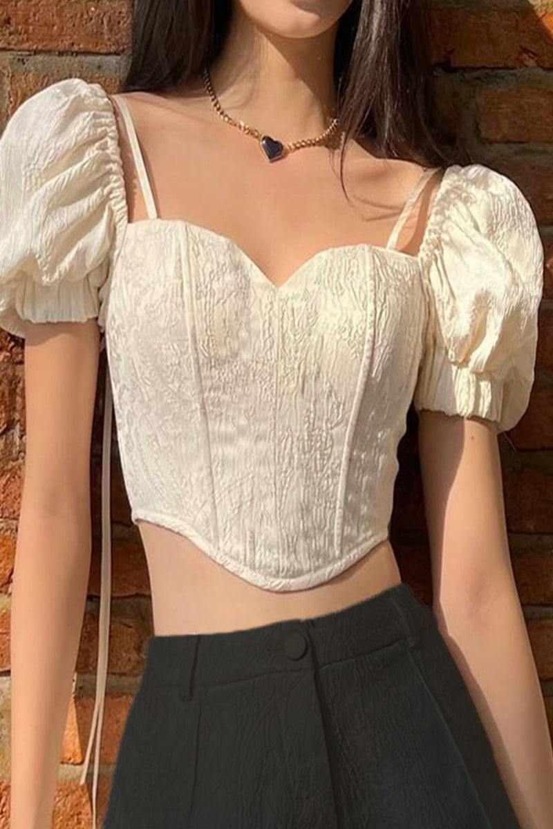 Sexy Solid Color Lace Up V Neck T-Shirts - Fashionpara