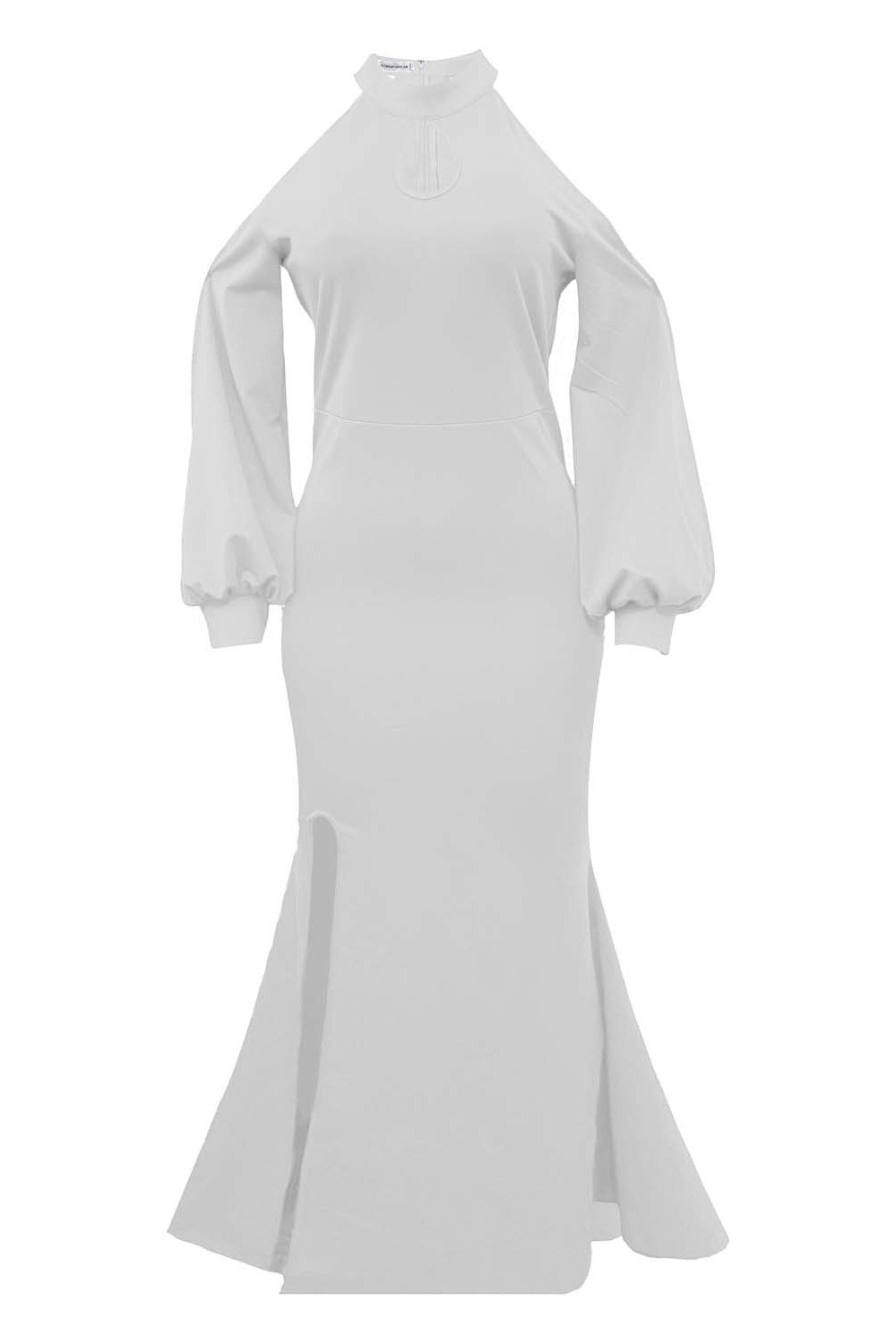 Sexy Purple Cut Out Long Sleeve Evening Formal Dresses - Fashionpara