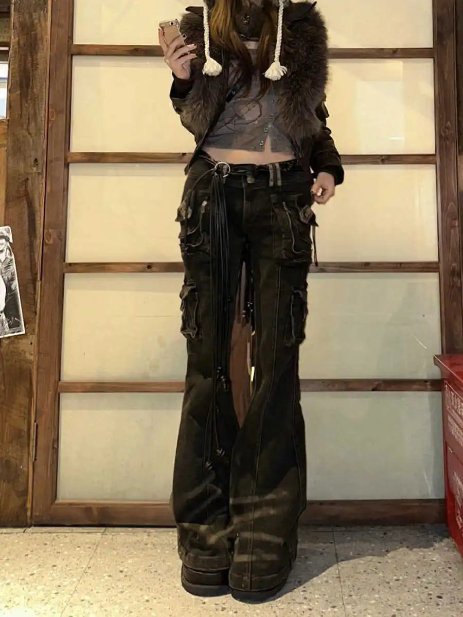 Korean Mysterious Grunge Cargo Pant