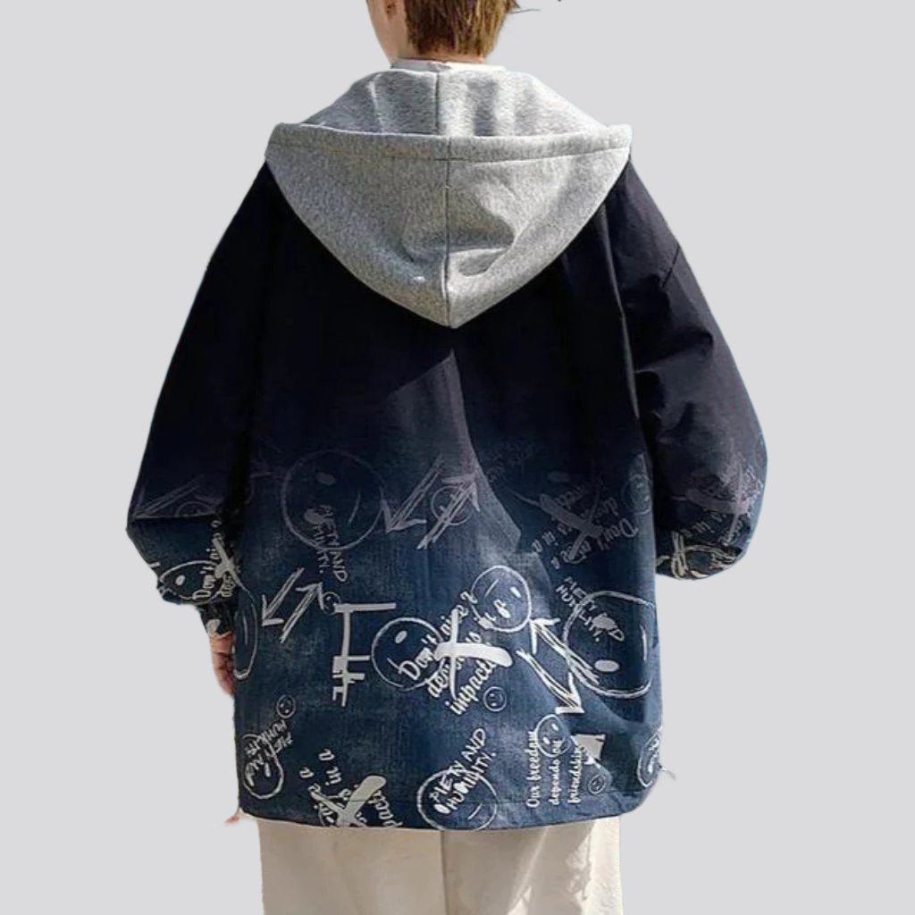 Y2k oversized denim jacket for men 5