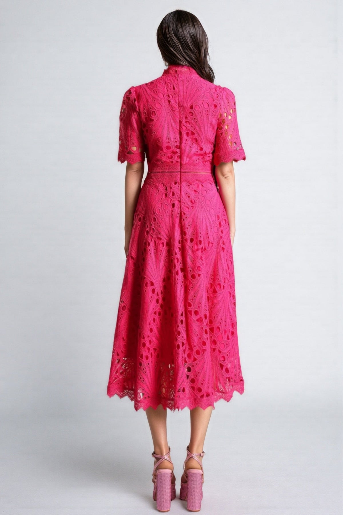 Malvina Lace Midi Dress - View 5