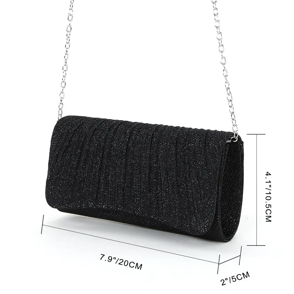 Shiny Wedding Evening Clutch Sling Bag