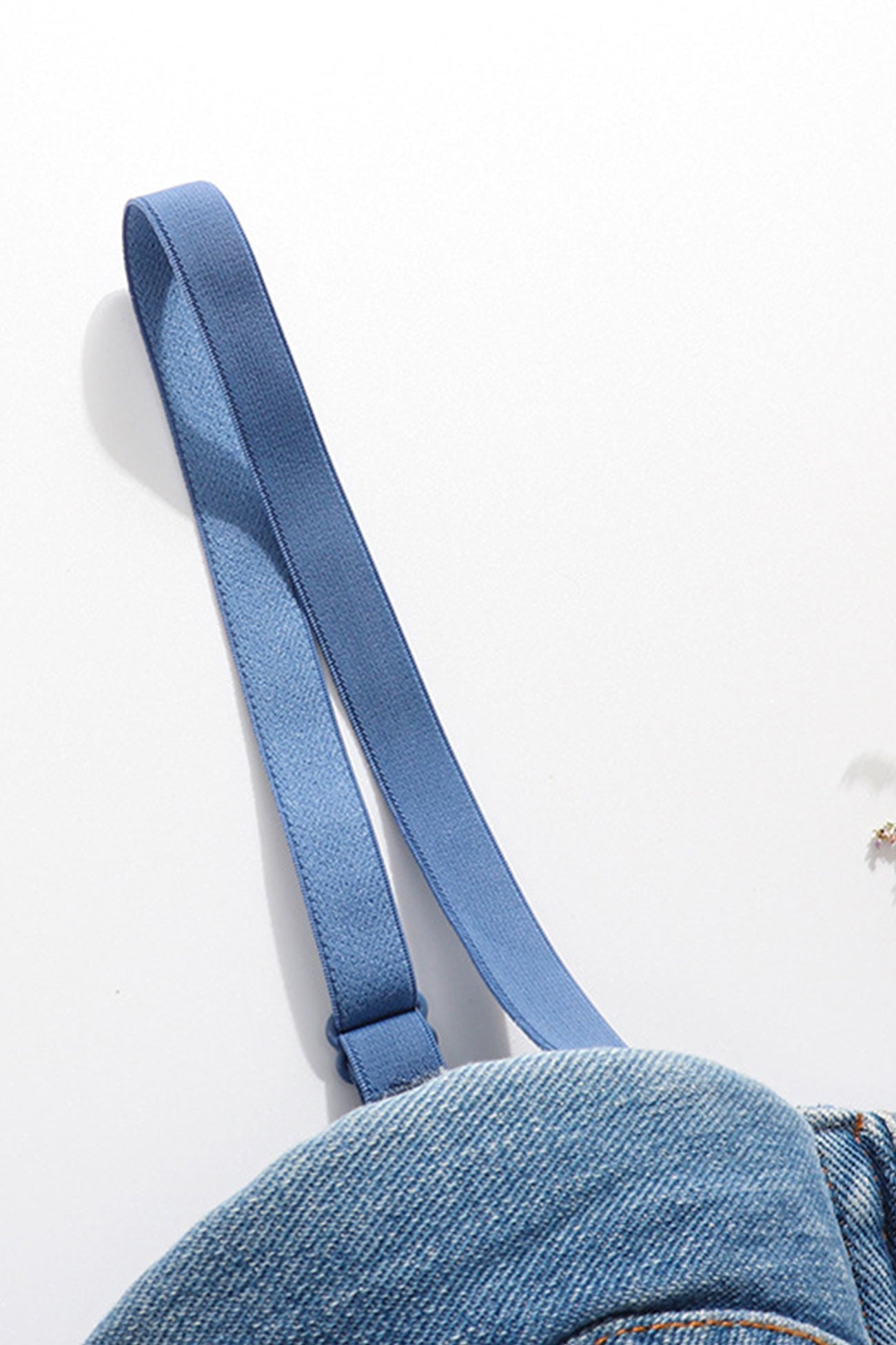 Solid Corset Denim Cami Top - Fashionpara