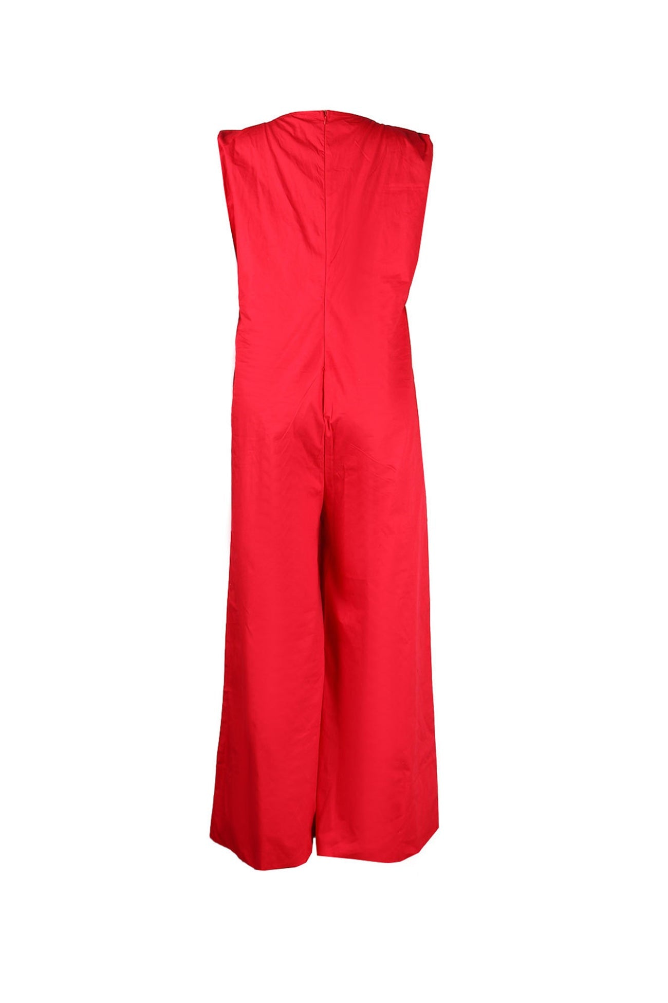 Solid Sleeveless Wide Leg Jumpsuits - Fashionpara