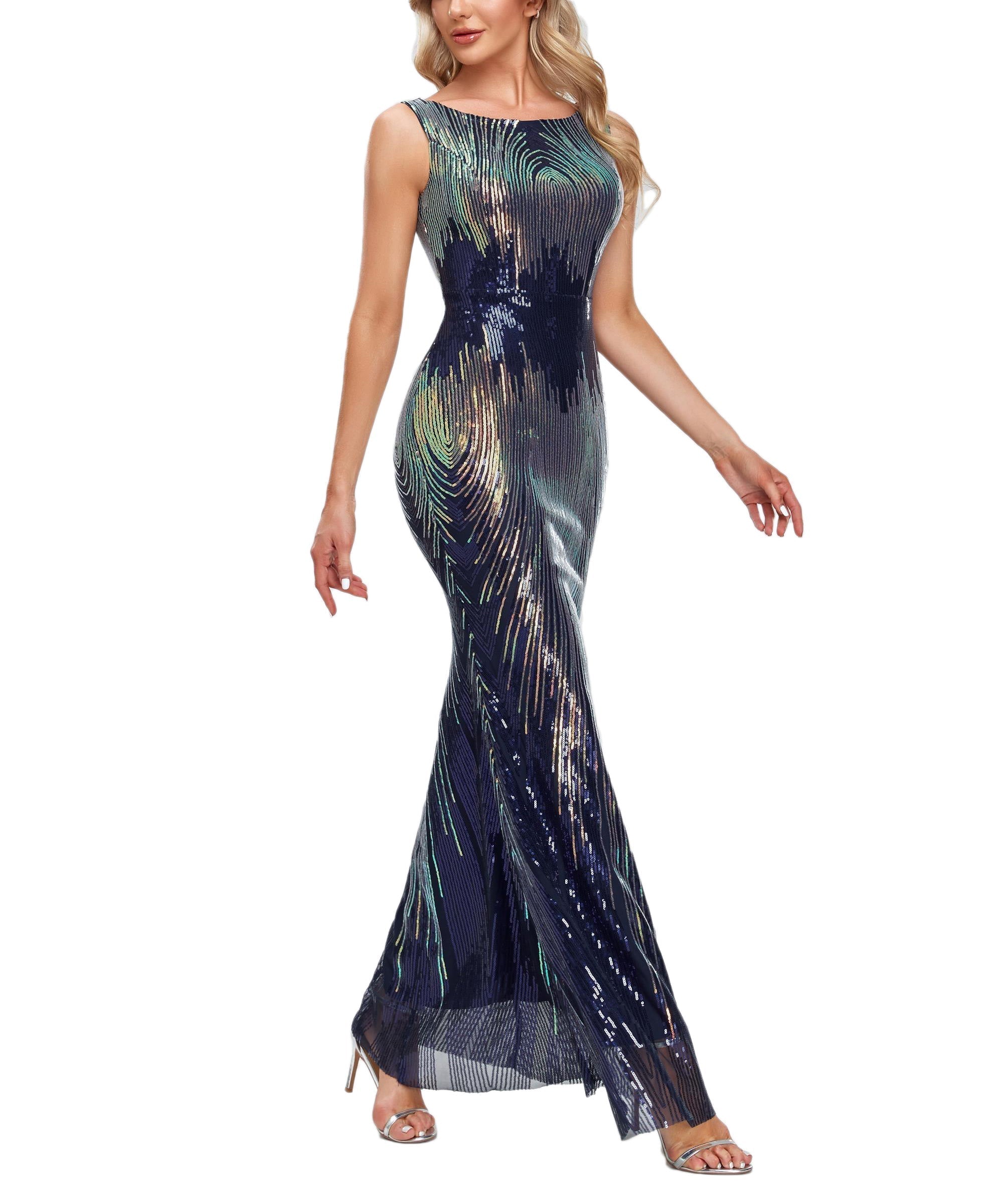 Sparkle & Shine Party Wear Formal Evening Dress - Fashionpara