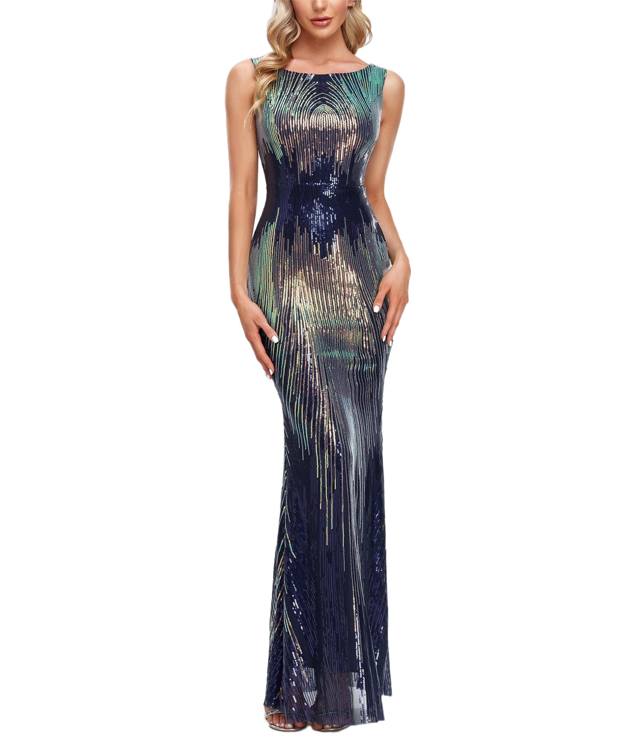 Sparkle & Shine Party Wear Formal Evening Dress - Fashionpara