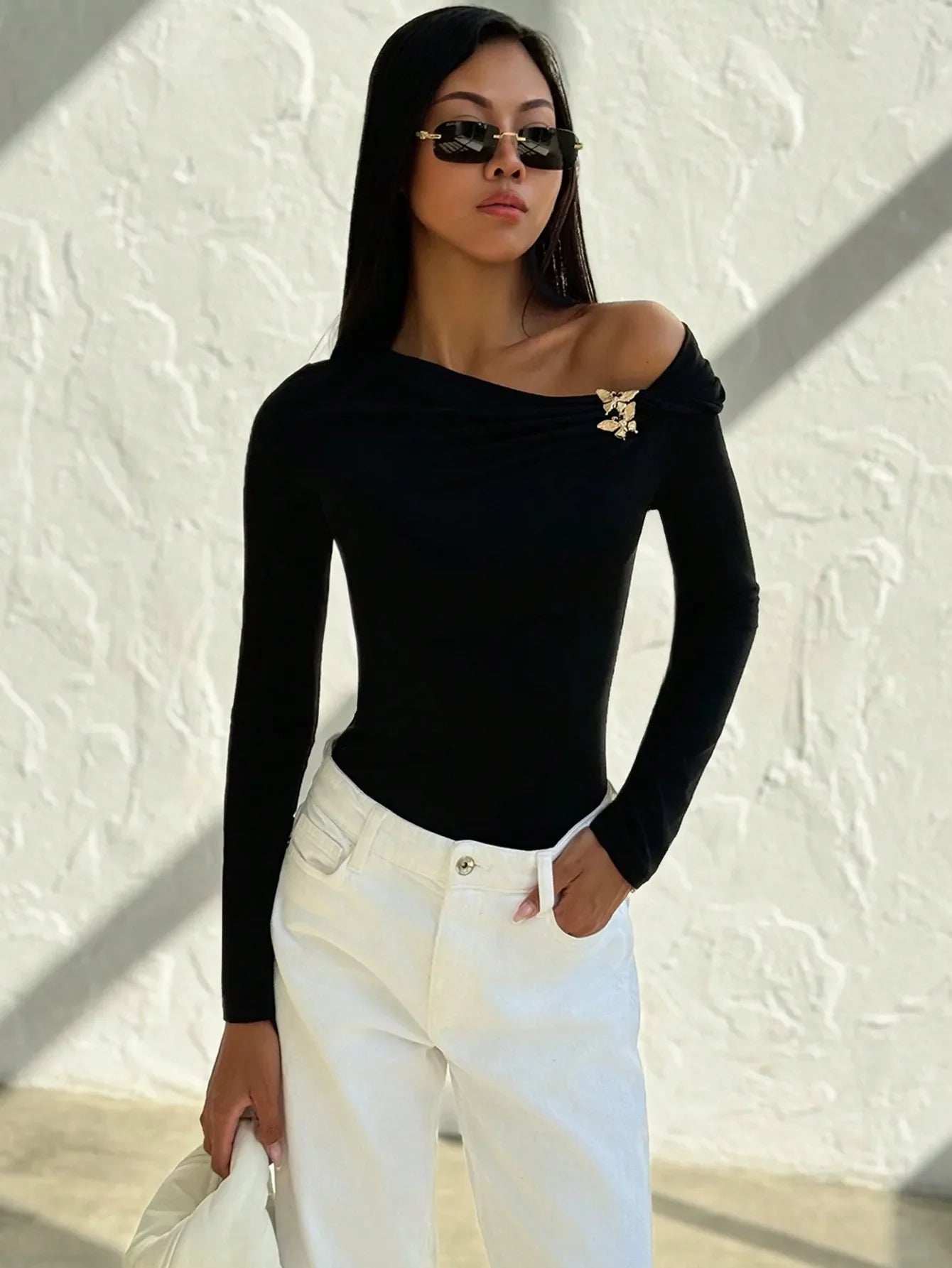 Slim Long Sleeve Sexy Spice Haute Couture Blouse Women