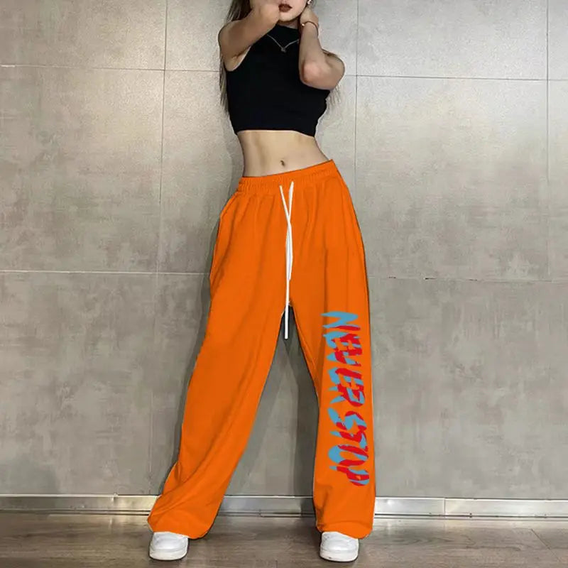 Elastic Waist Casual Jogging Pants