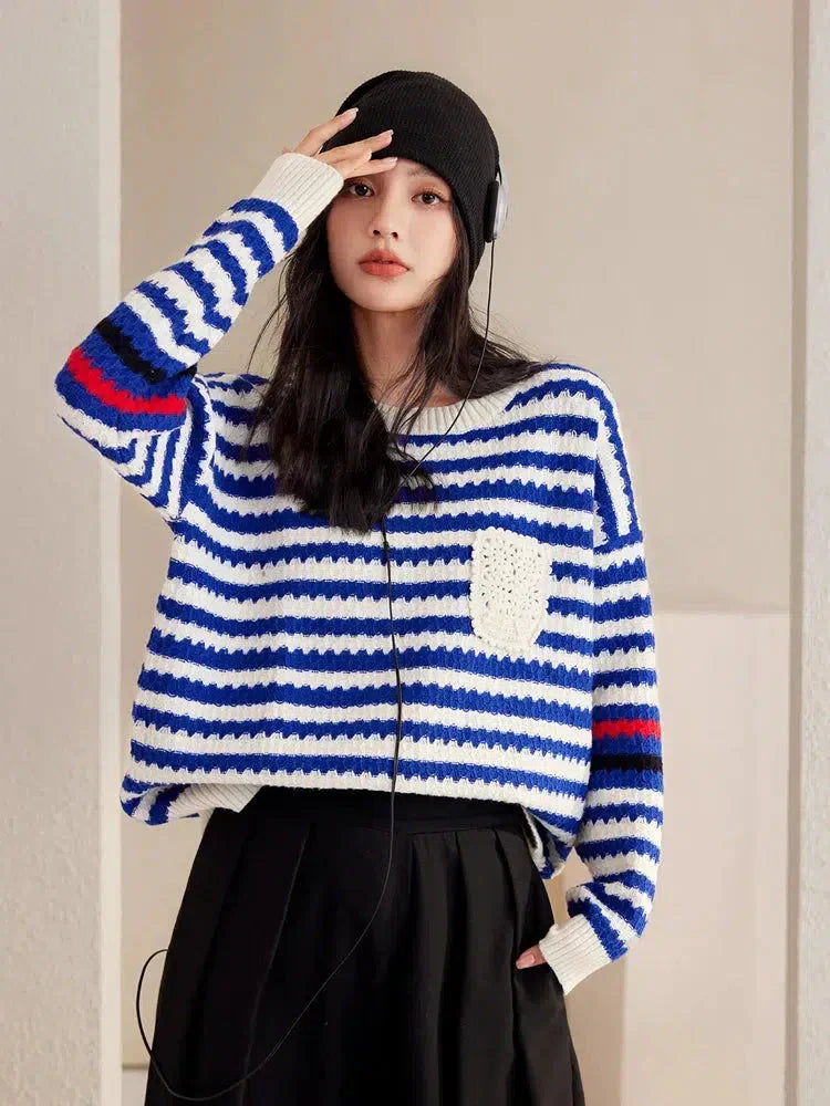 Striped Knitted Sweater 2
