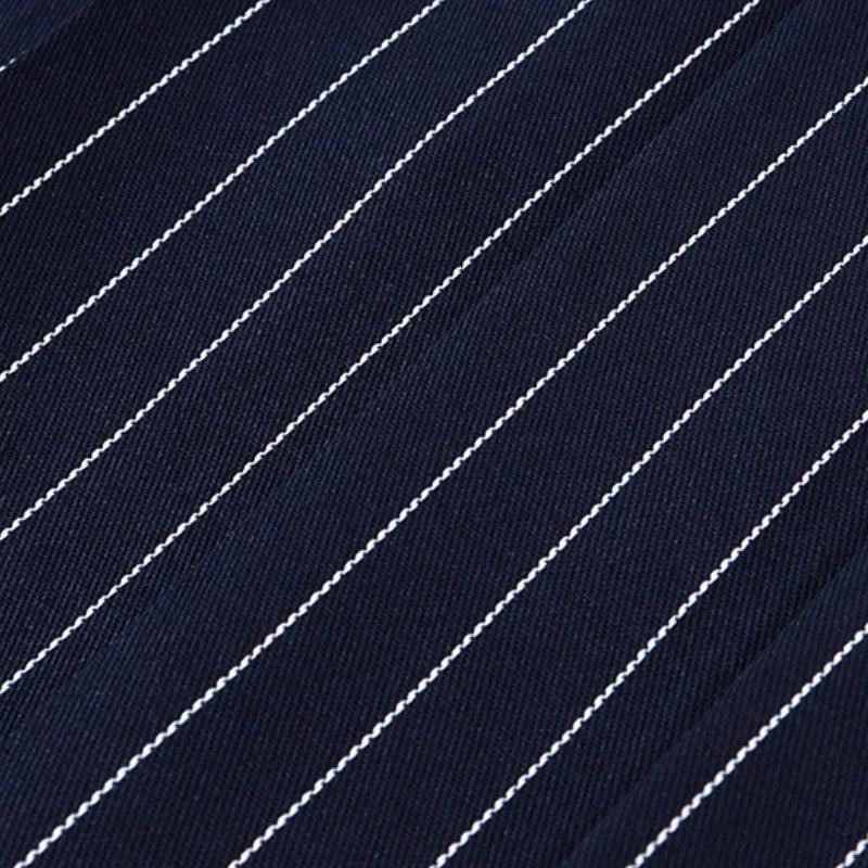 Pinstripe Strapless Pleated Flared Mini Dress 4