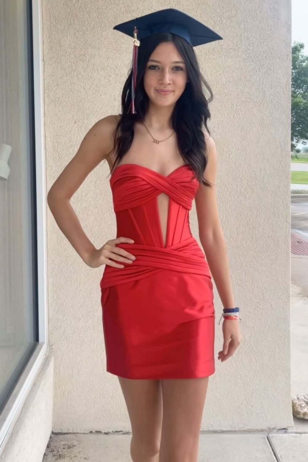 Stylish Turquoise Satin Sweetheart Tight Short Homecoming Dress - Fashionpara
