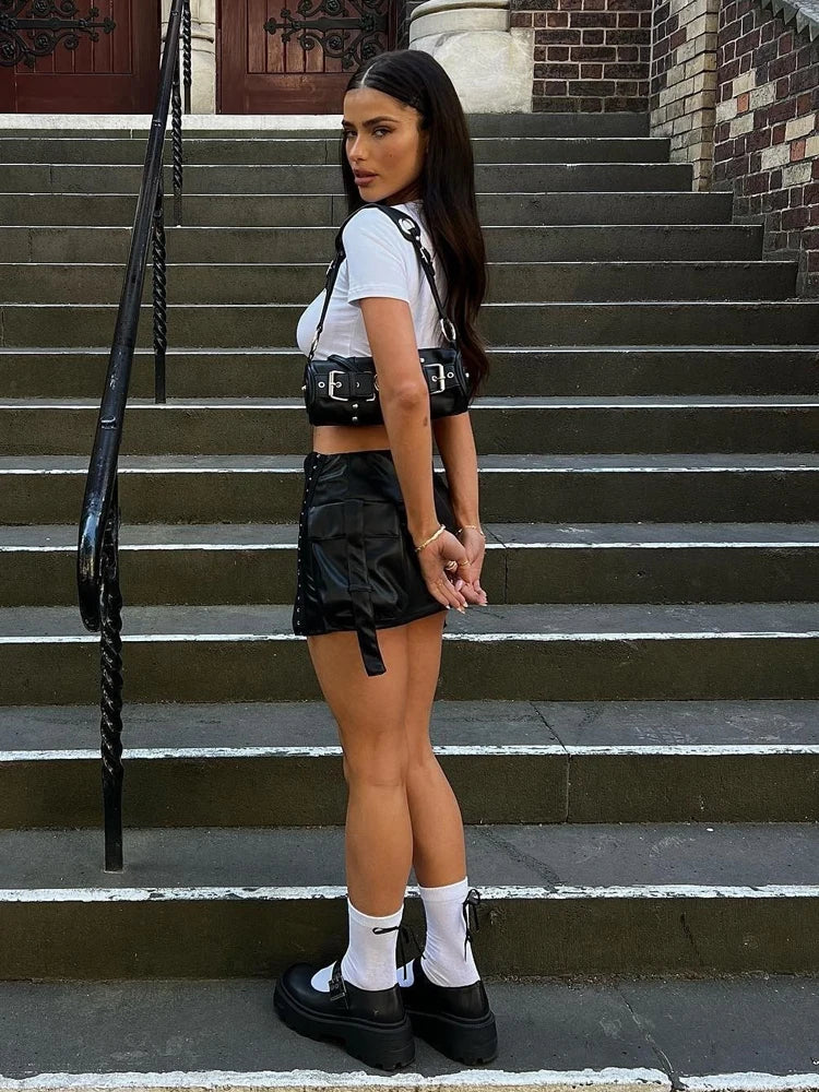 Short Sleeve Letter Print Baby Tee T-shirt