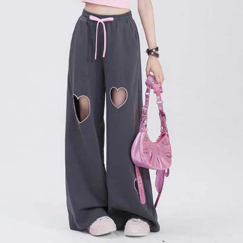 Youth Vintage Love Casual Straight Pants