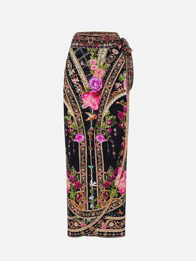 Vintage Sling Print Backless Bikini One Piece