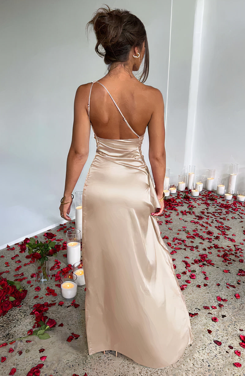 One Shoulder Ruched Cocktail Mini Dress - View 10