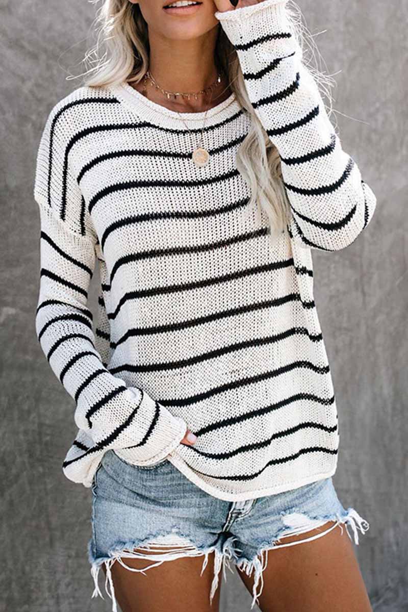 Florcoo Lightweight Round Neck Sweater for Effortless Style