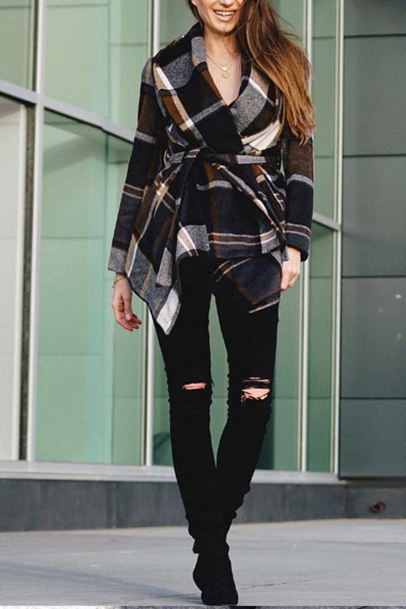 Florcoo Loose Grid  Tops