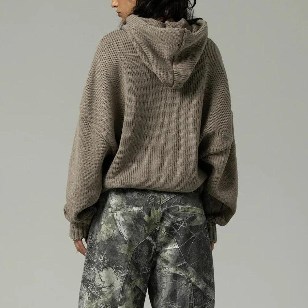 Tall Embroidered Knitted Hoodie 2